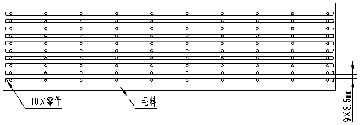 Machining technology of two-sided long thin rectangular part