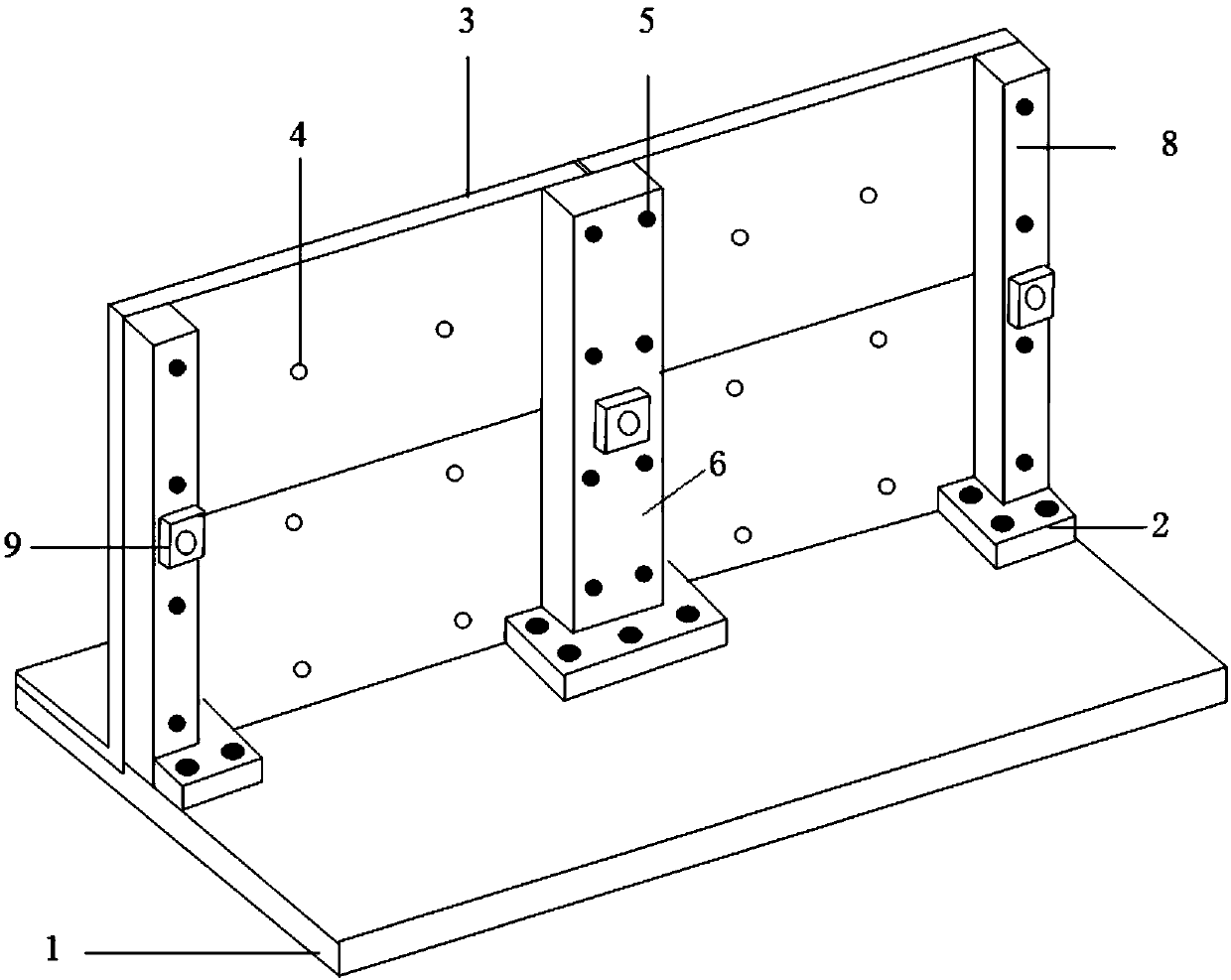 Assembled type anchor-pulled retaining wall and method