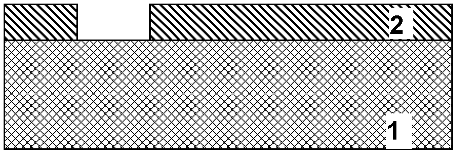 Method for producing zero layer photoetching marking of high-voltage device without barrier layers