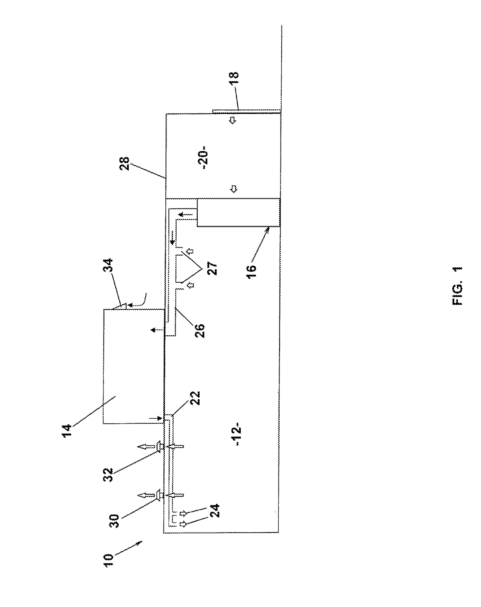 Air handling system with self balancing air entrance door