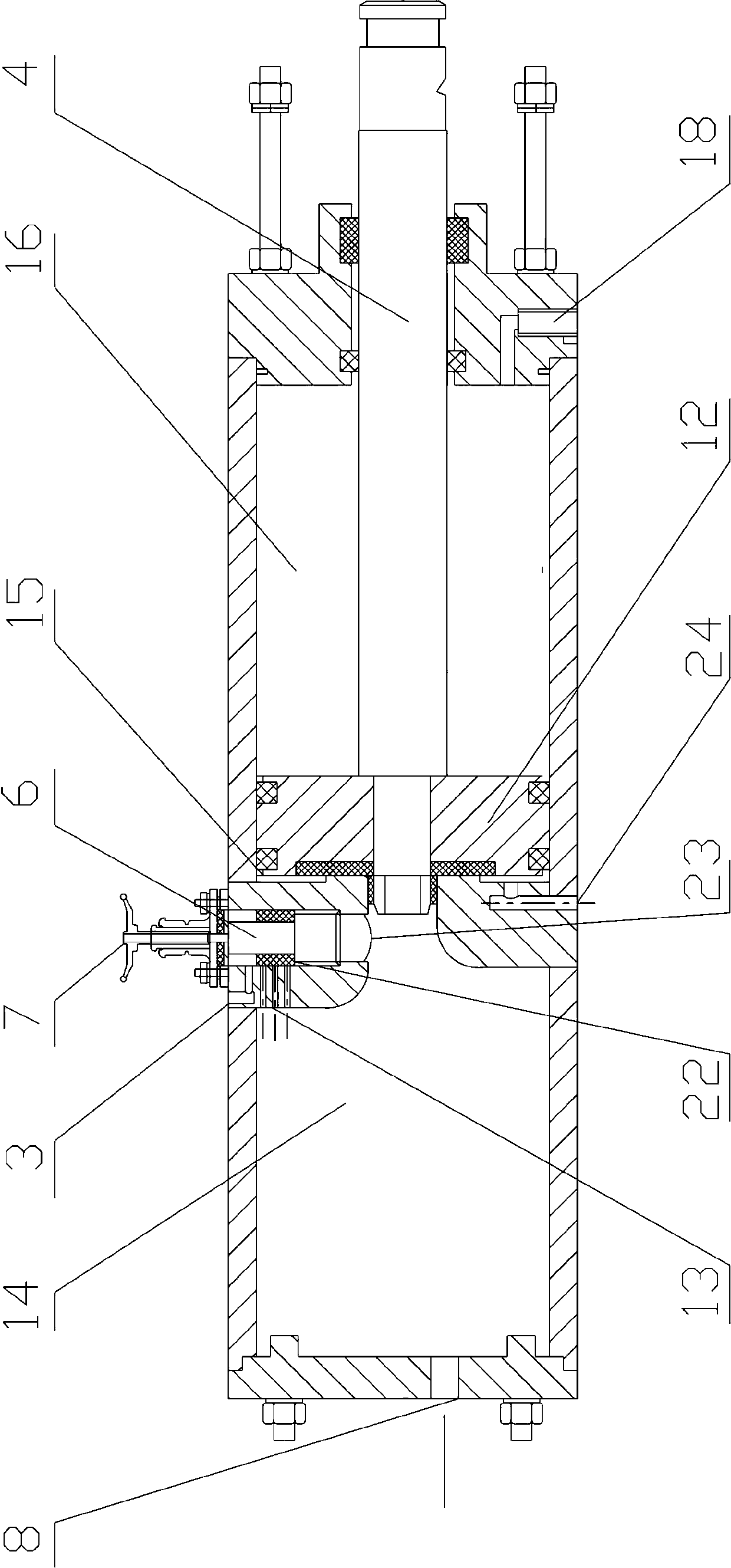 Adjustable impact cylinder