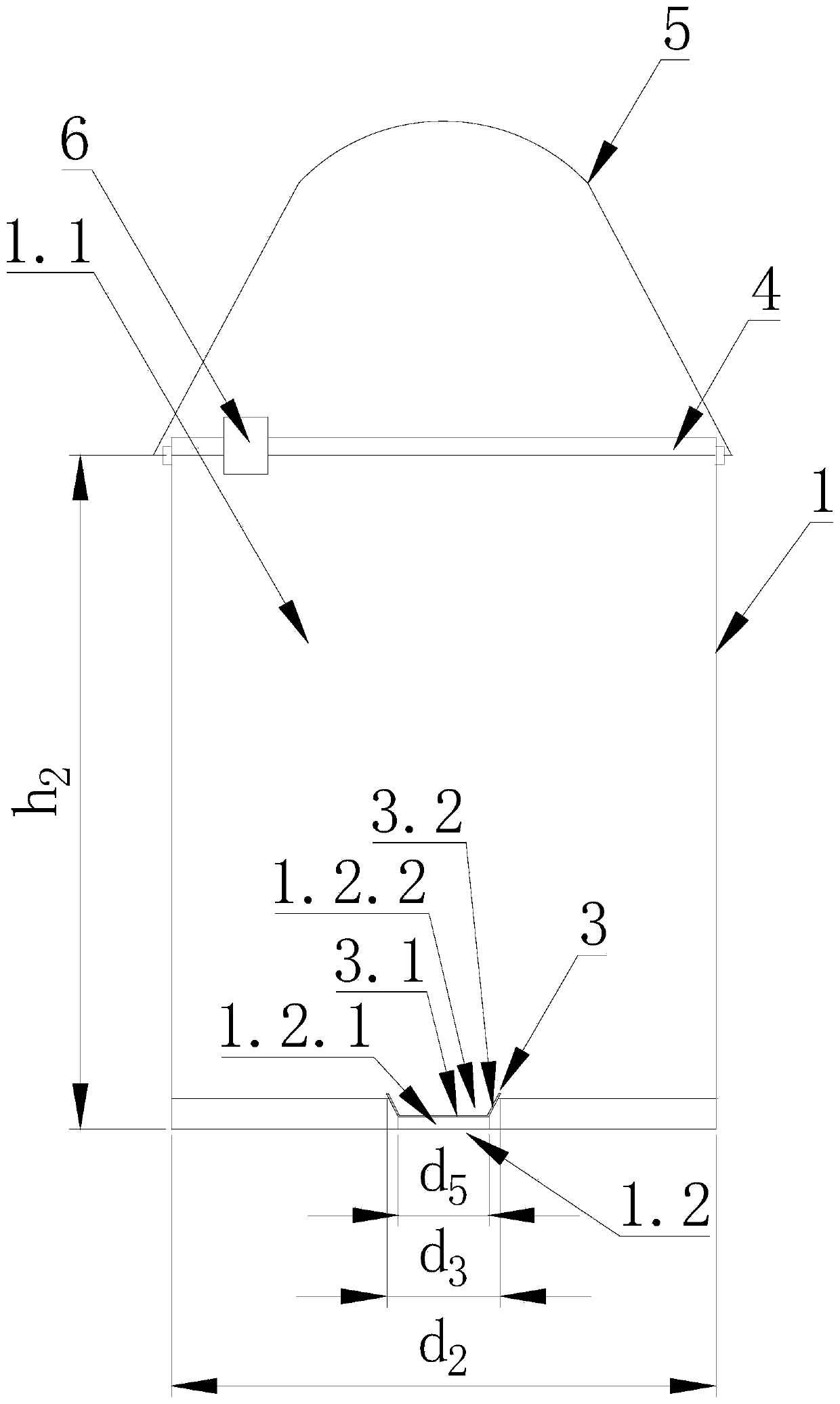 Asphalt paint bucket and asphalt paint bucket assembly