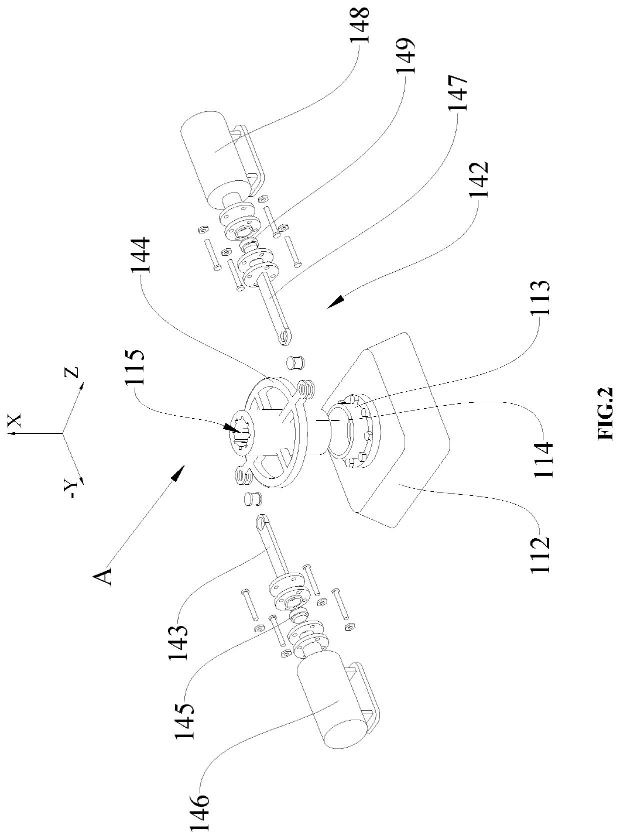 Mechanical performance testing device and hydraulic control system thereof