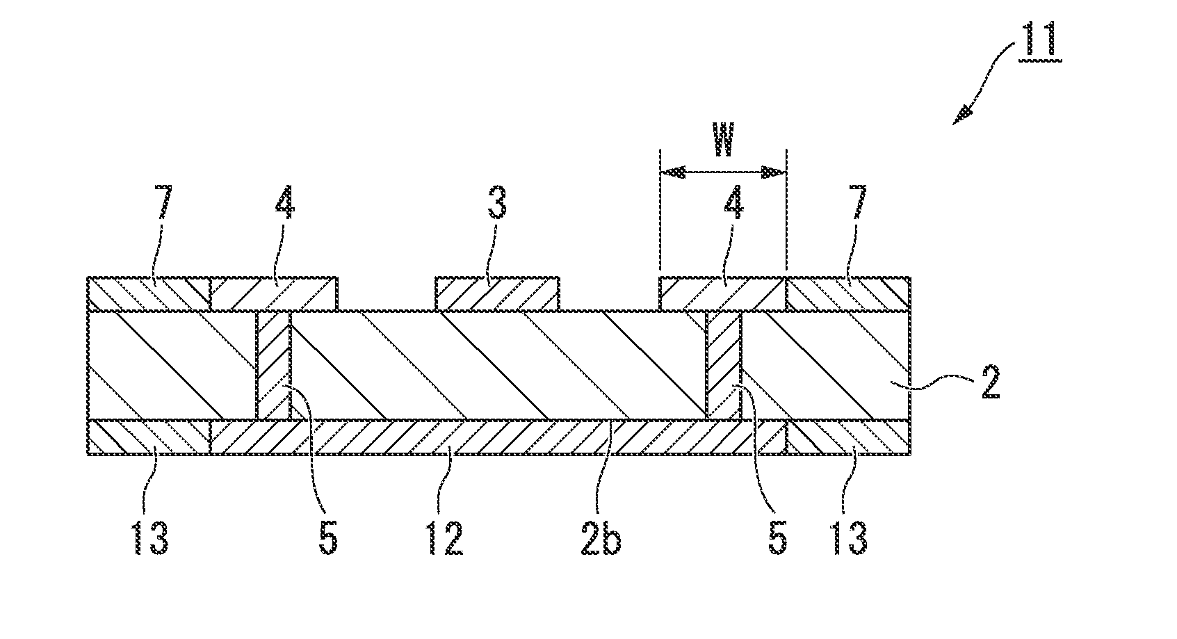 Transmission line used to transmit high-frequency electrical signals