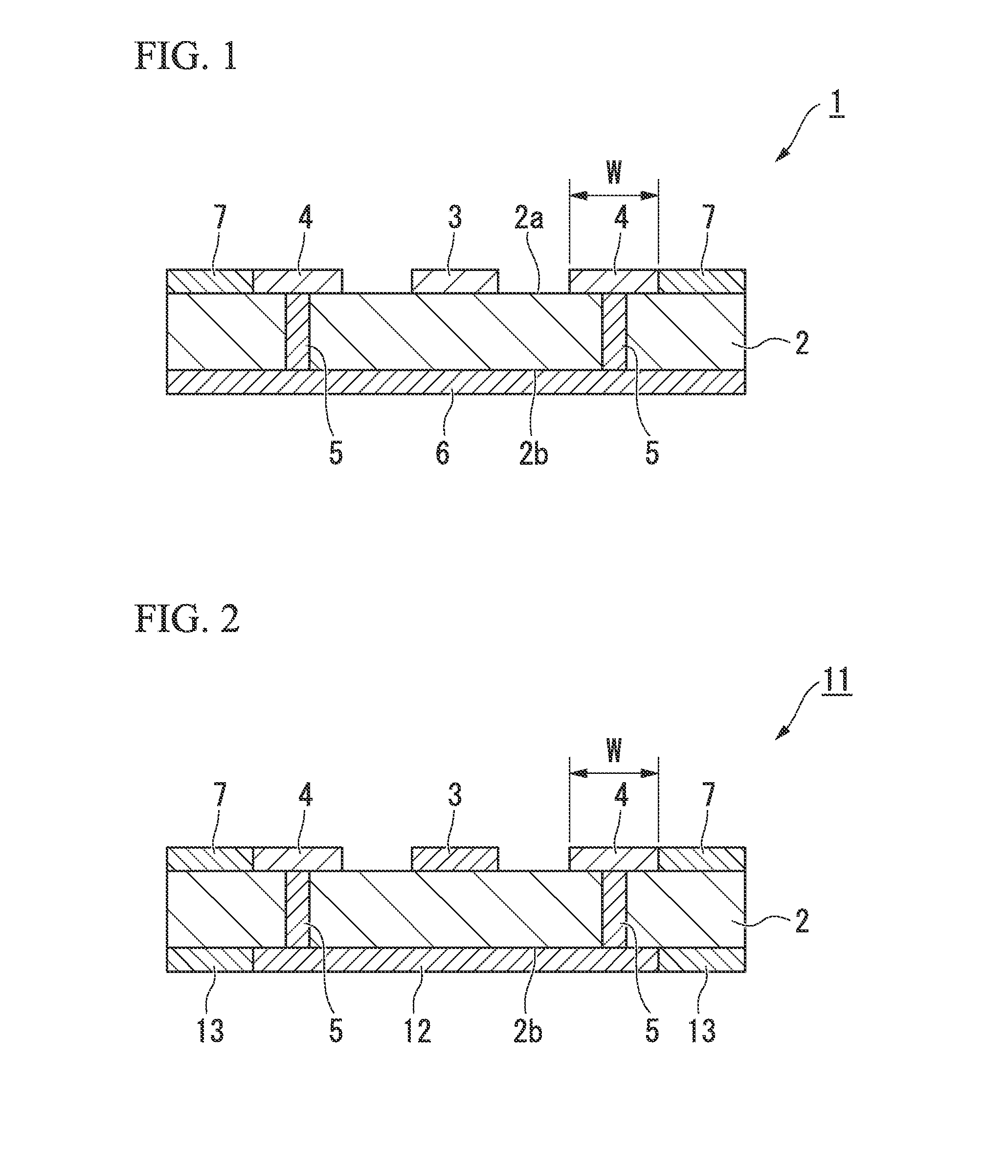 Transmission line used to transmit high-frequency electrical signals