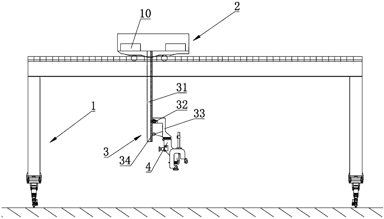 Box beam welding equipment and welding method