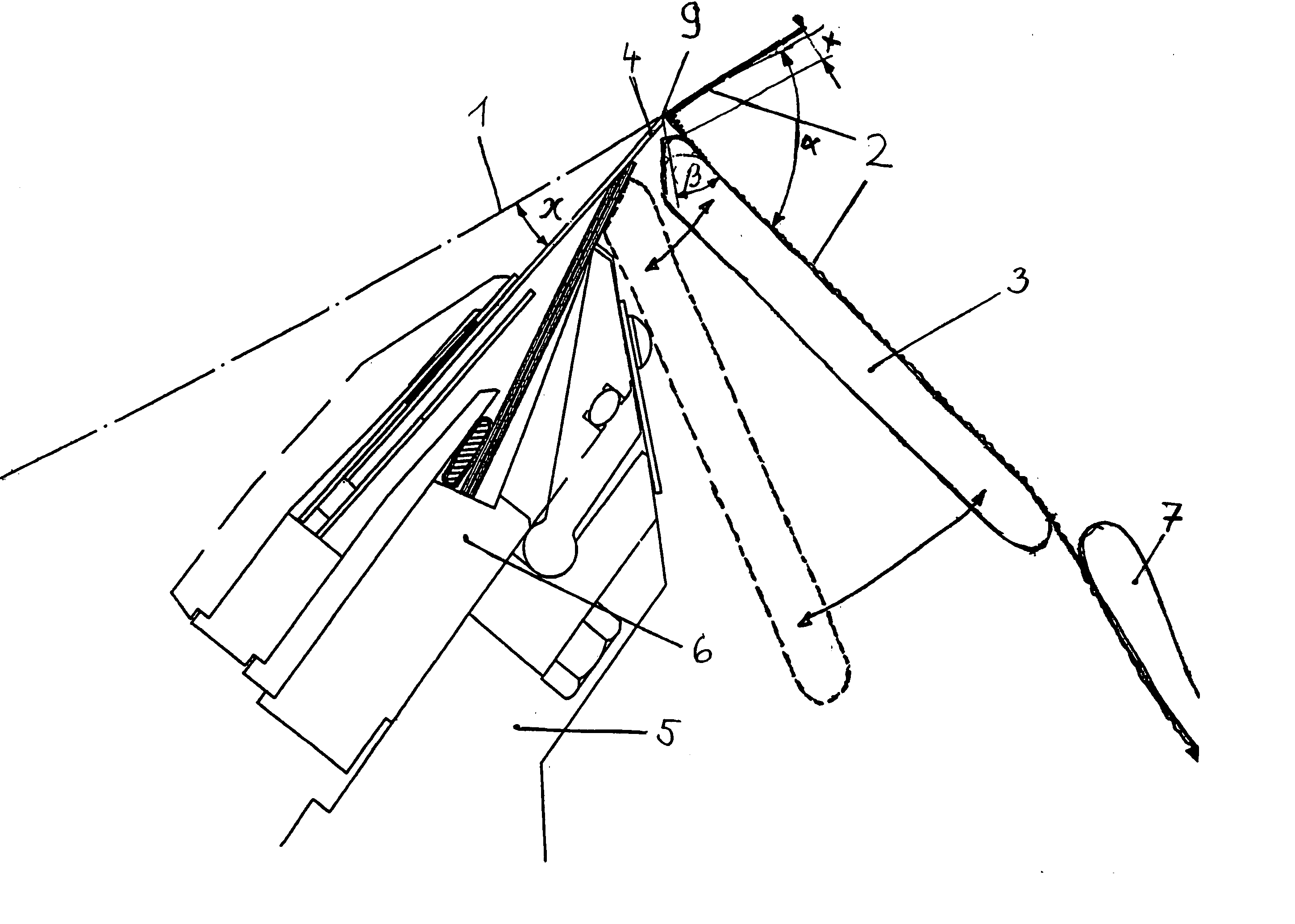 Device for stabilizing a paper web