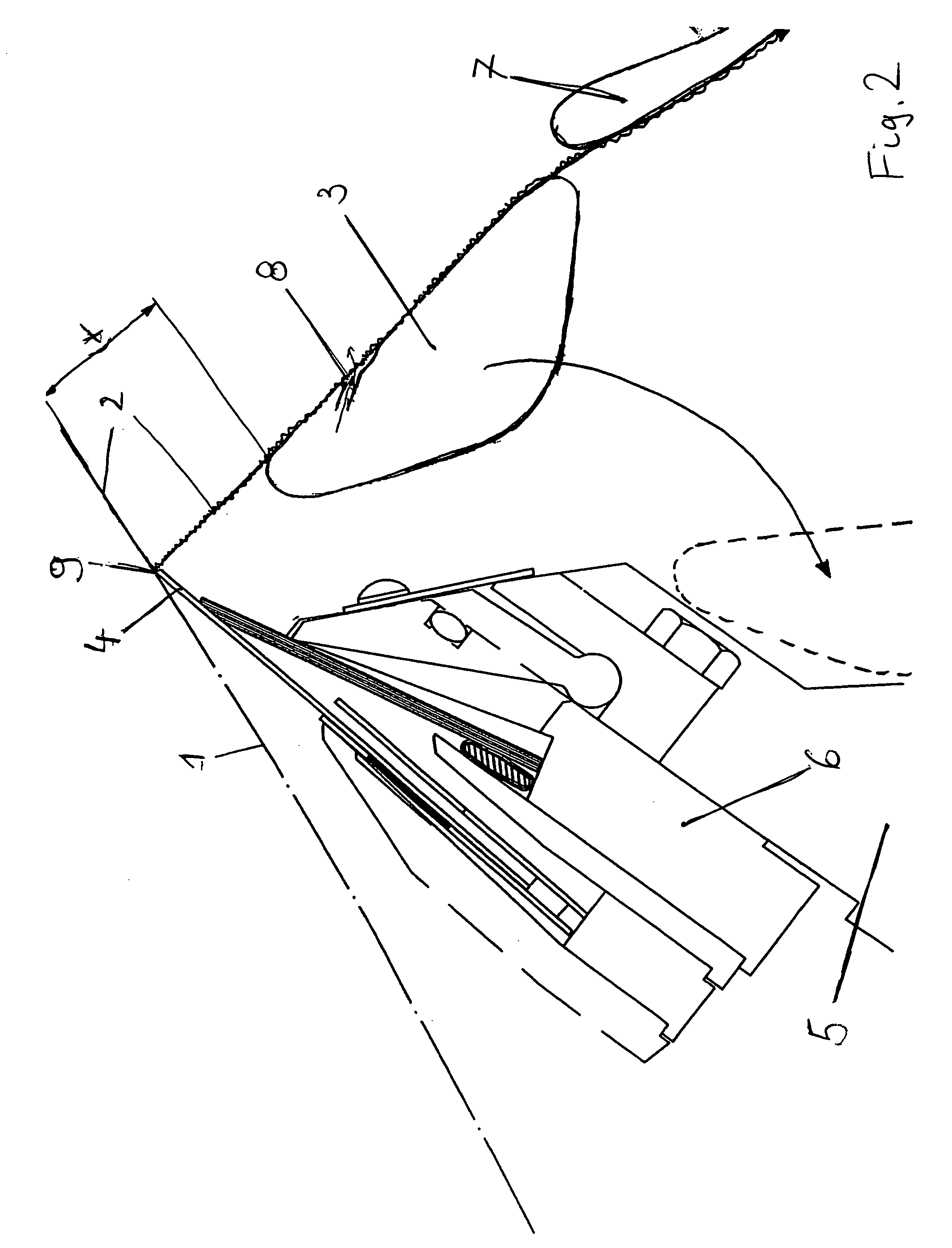 Device for stabilizing a paper web