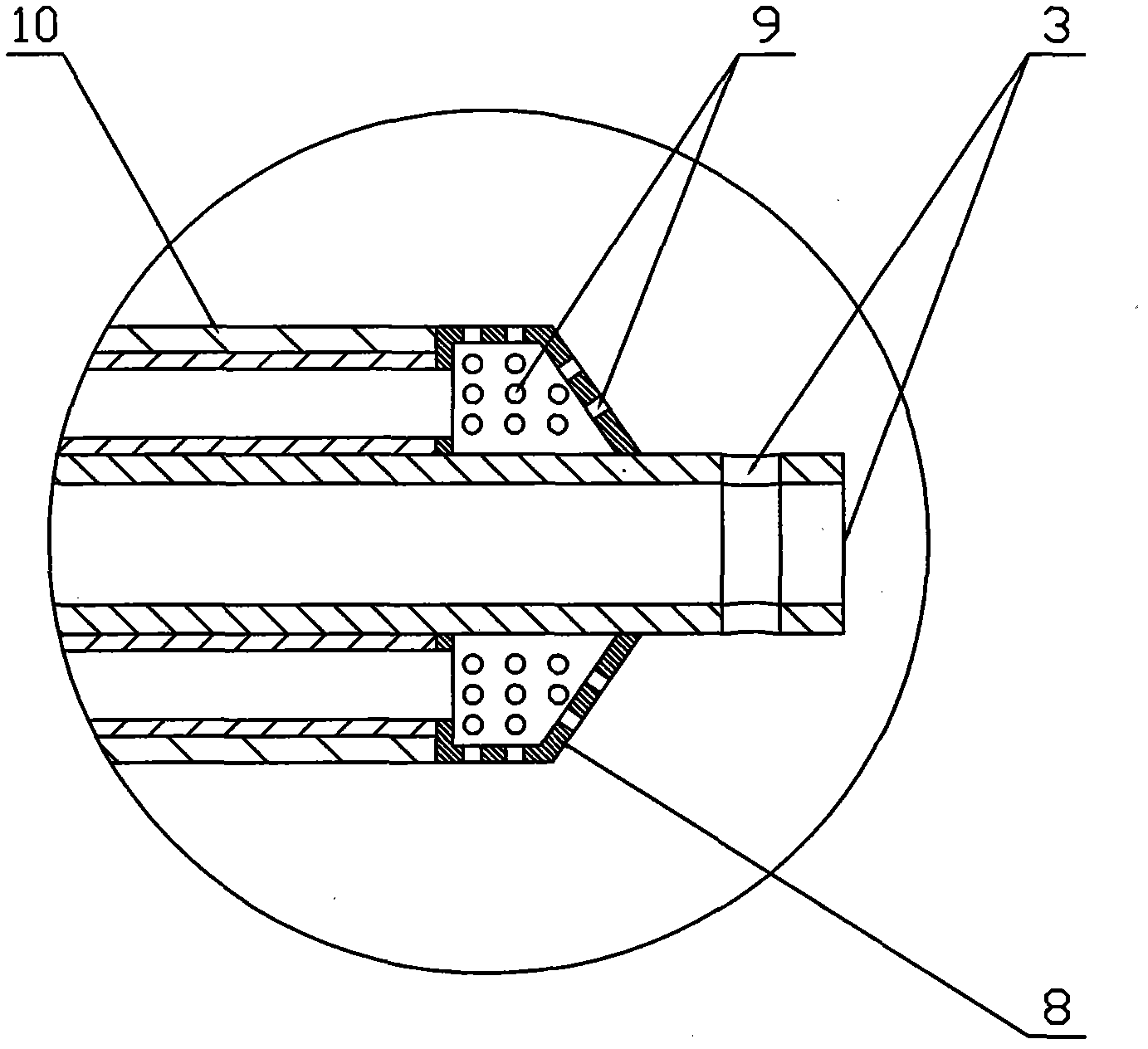 Indwelling oxygen supply atomization sputum-aspirating tube