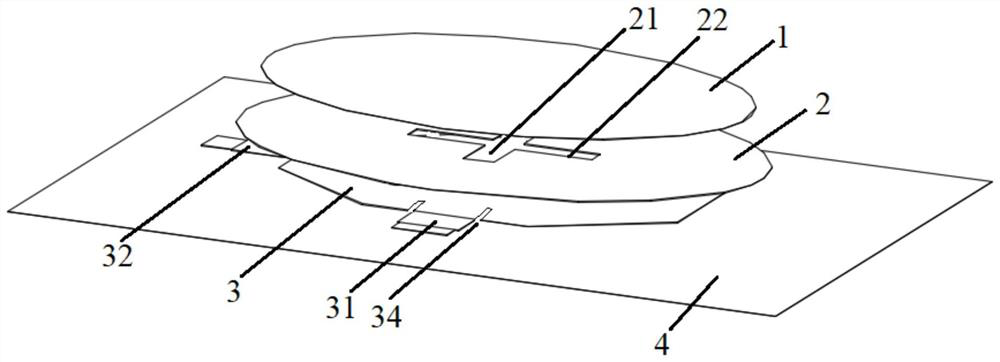 A low-cost low-profile broadband massive MIMO antenna unit