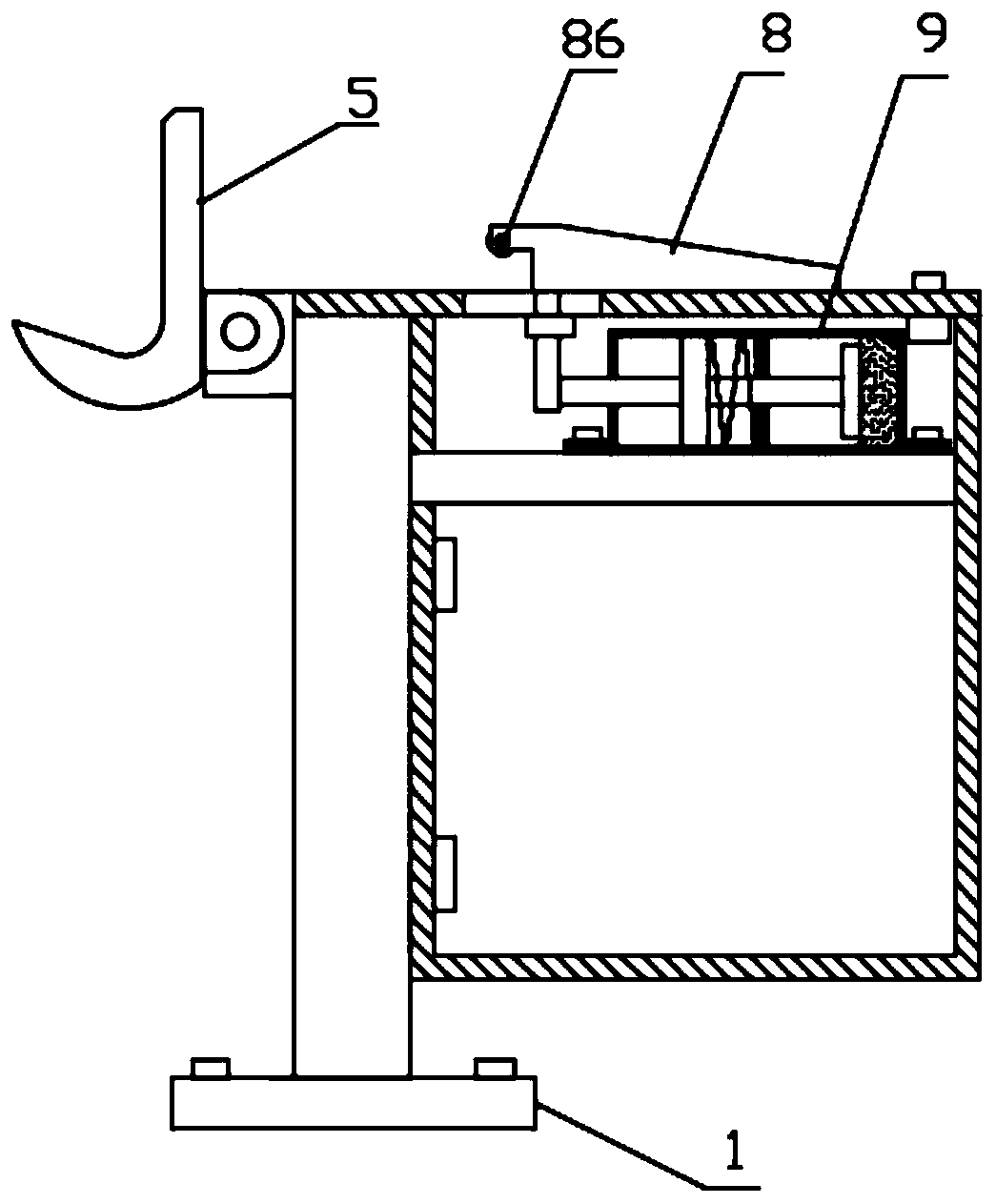 Emergent cable release control device for ship