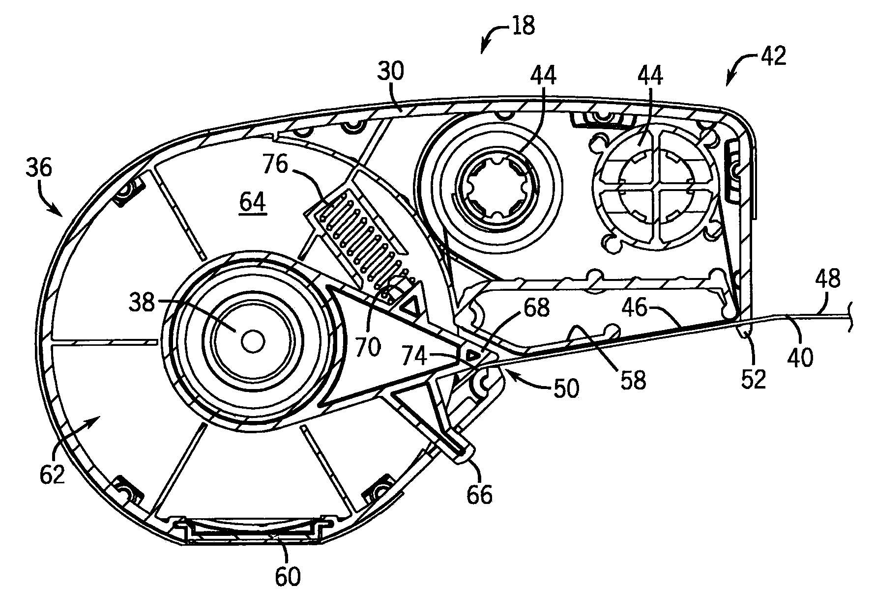 Cartridge Media Retention Mechanism