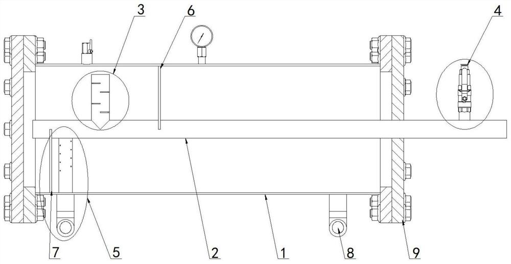 Three-stage air dissolving device for micro-nano air floatation