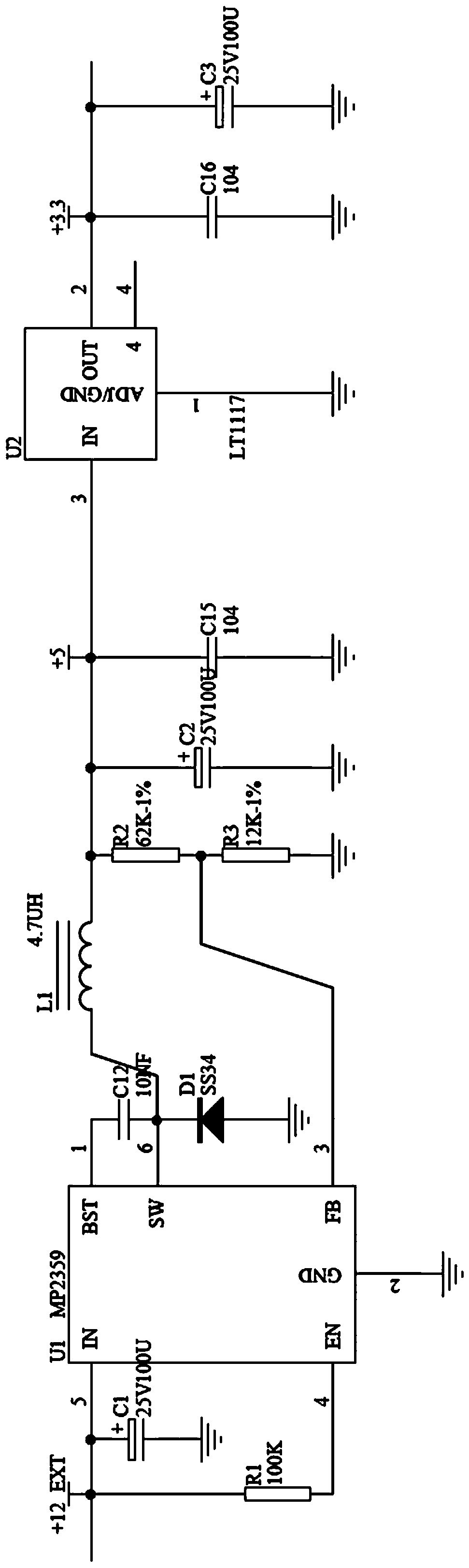 Control circuit for intelligent electric box