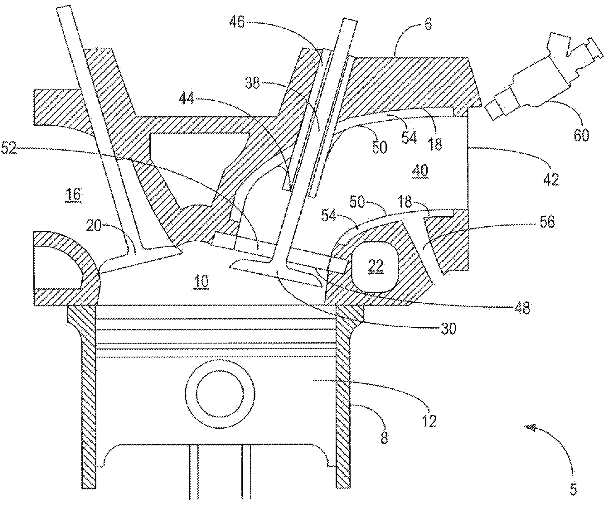 Low-thermal-inertia intake ports for port-injected, spark ignition engines and an associated manufacturing method