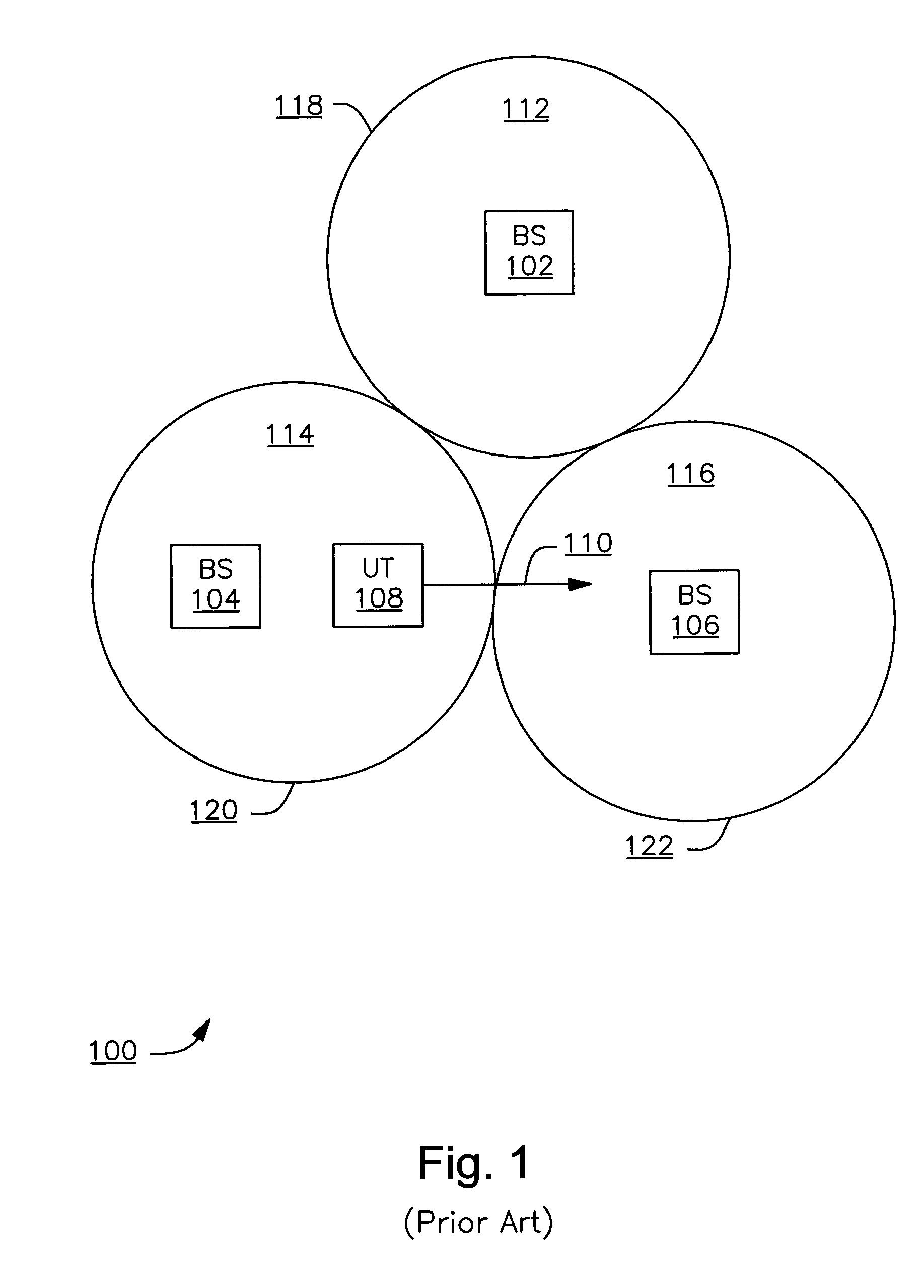 Adaptive determination of hysteresis for facilitating base station selection, including handover, in a wireless communication system