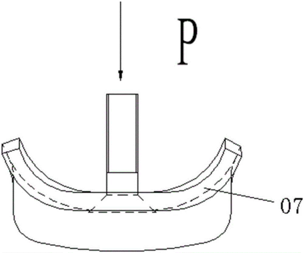 Plate spring suspension bench test device