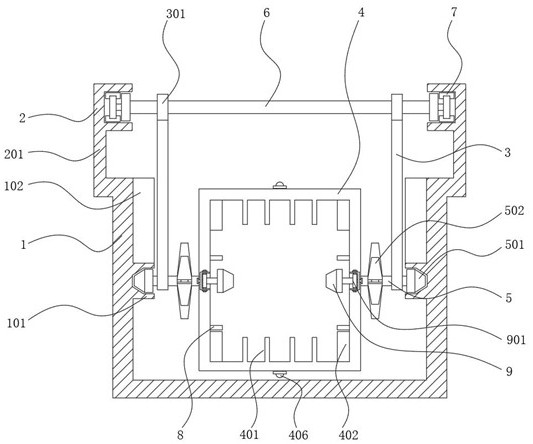 An etching device for printed circuit board production