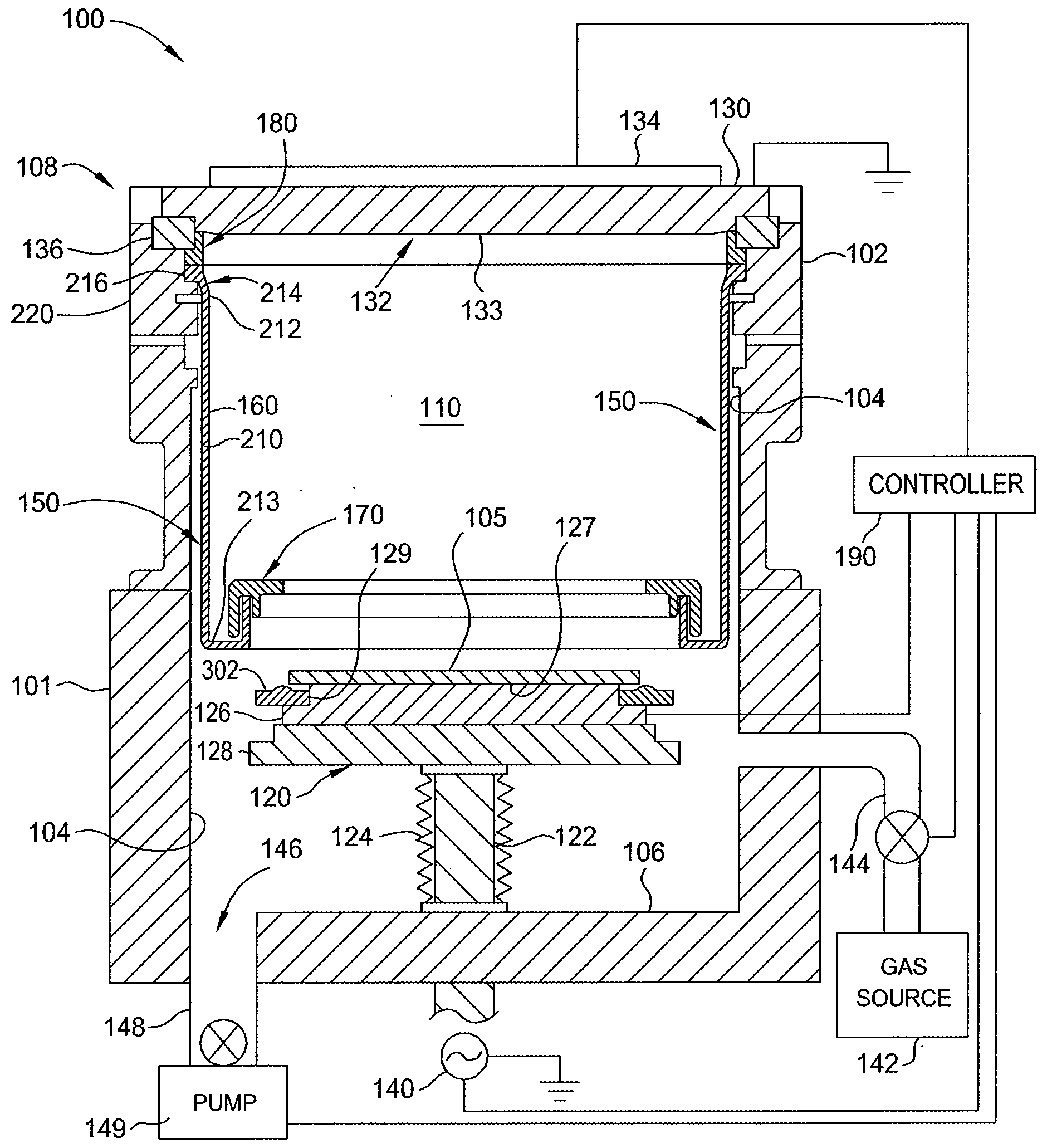 Process kit for RF physical vapor deposition