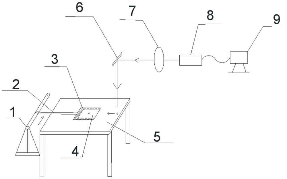 Device for researching evolution process of selective laser melting molten pool