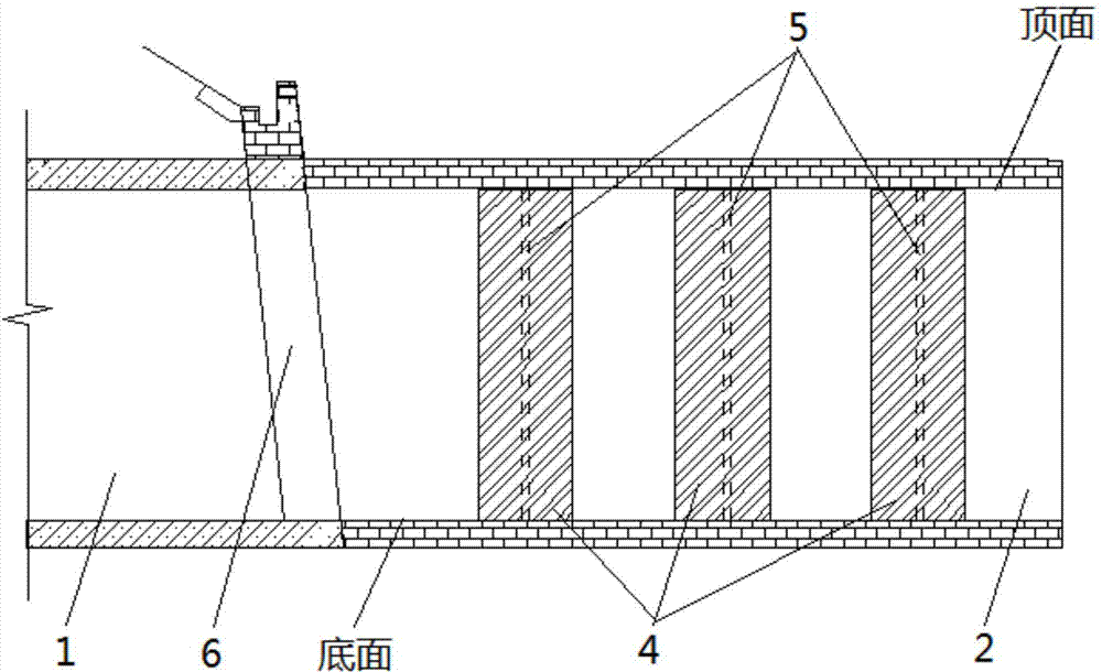 Railway tunnel outlet clapboard type buffering structure