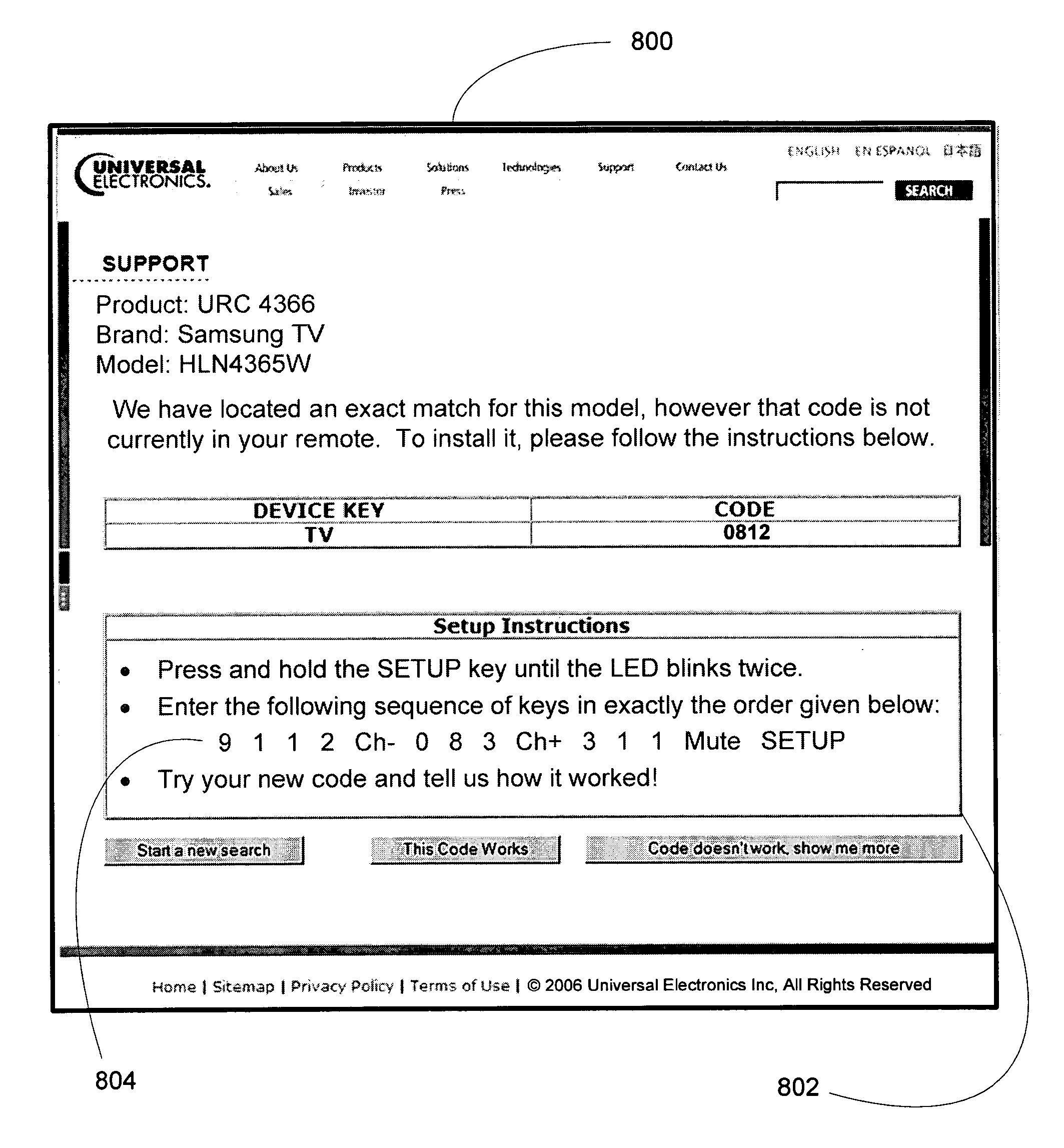 System and method for defining a controlled device command set