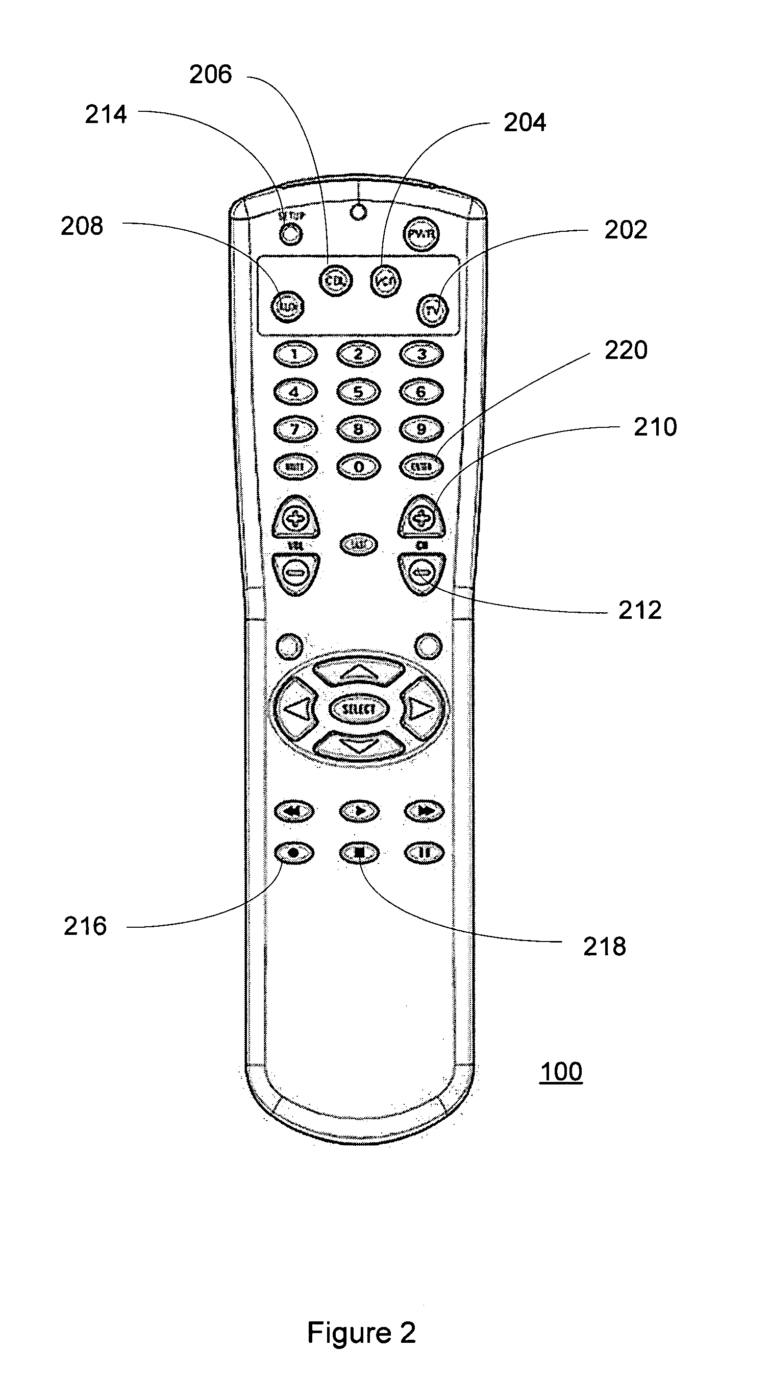 System and method for defining a controlled device command set