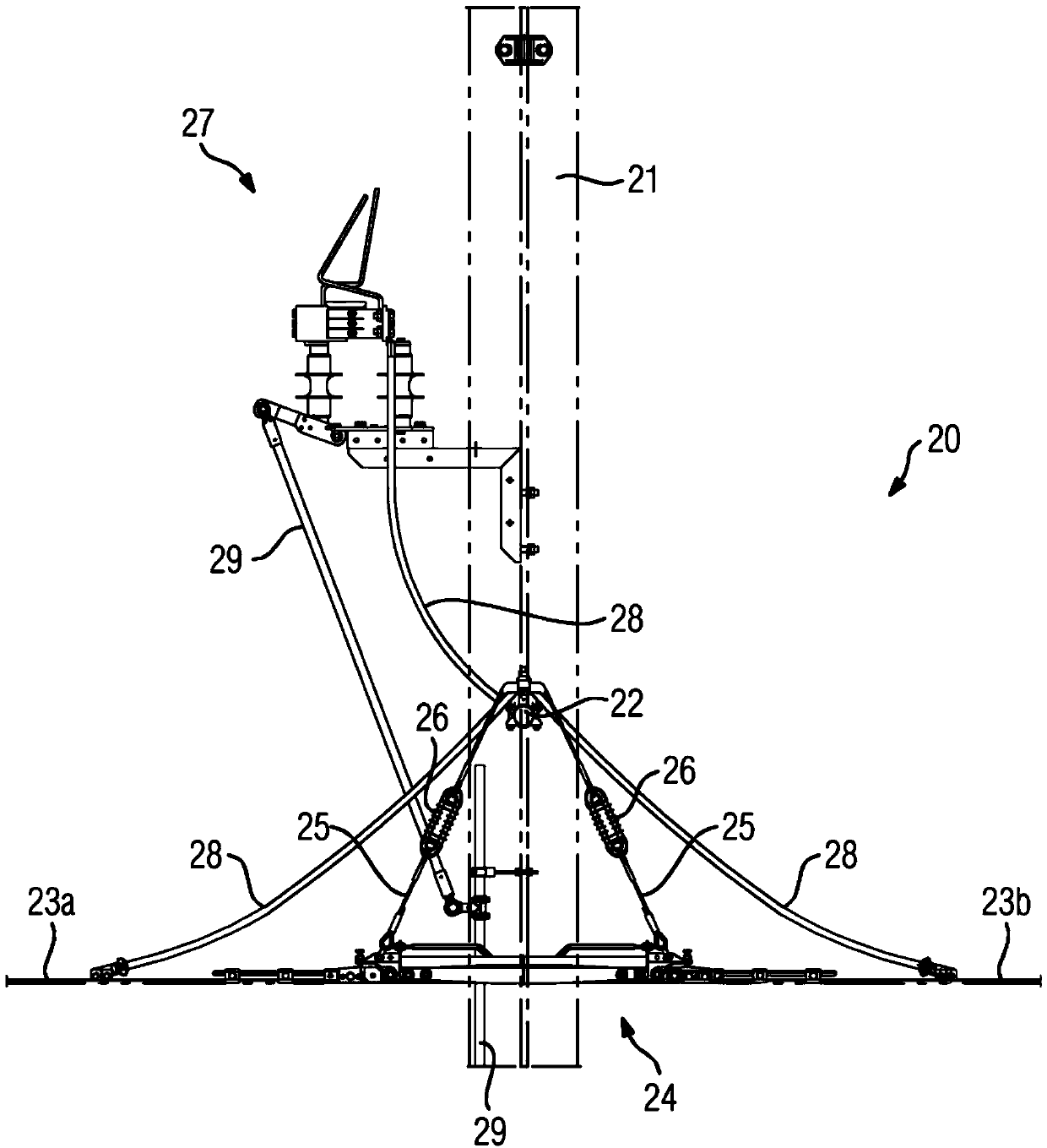 System for operating an electric tractive unit