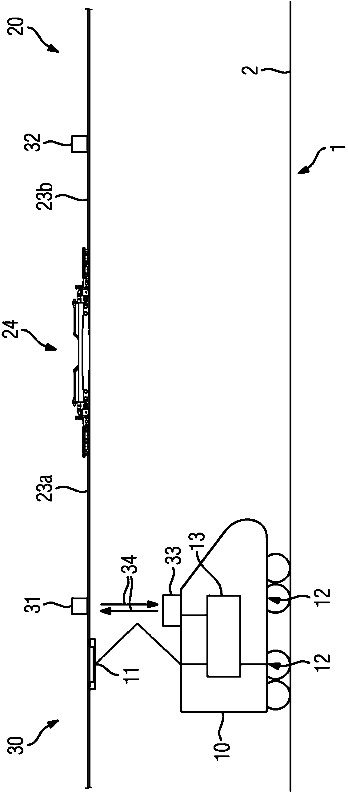 System for operating an electric tractive unit