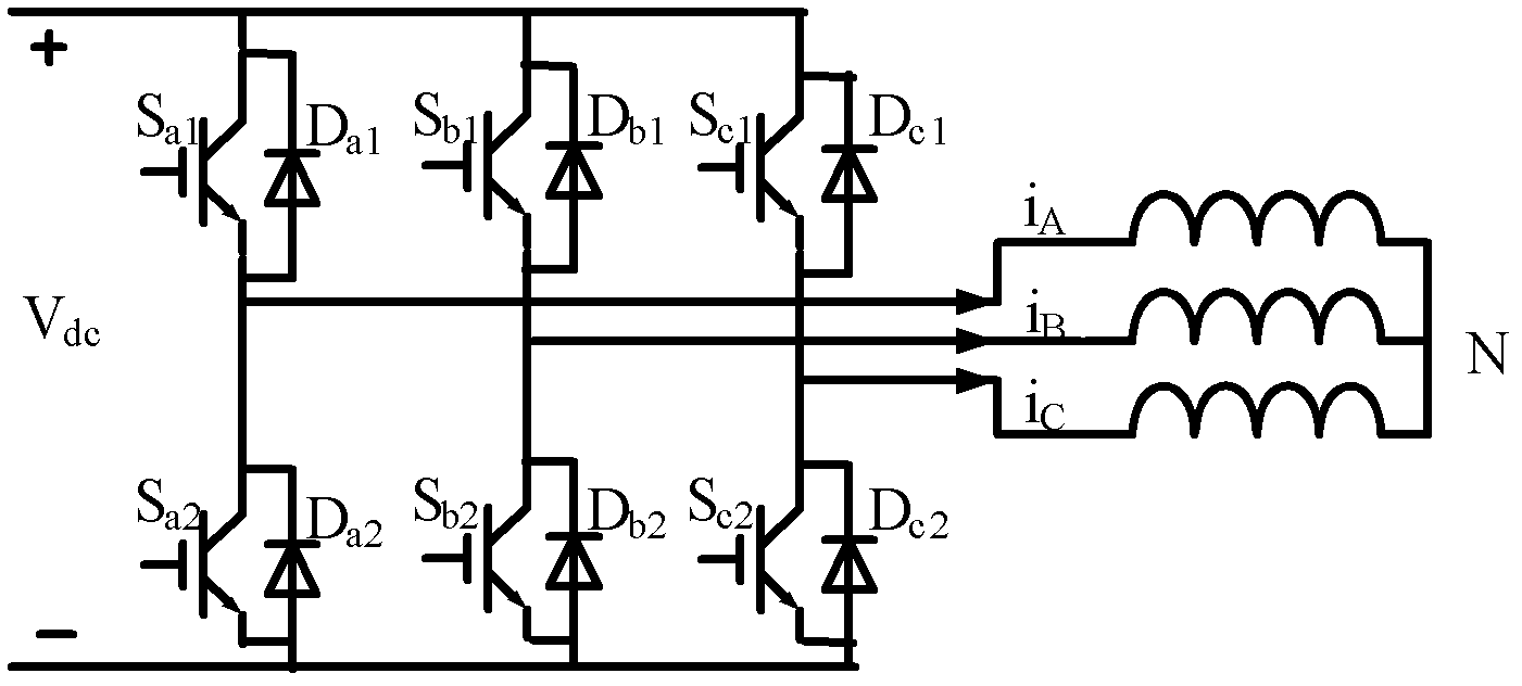 Parameter off-line identifying method and device of three-phase asynchronous motor