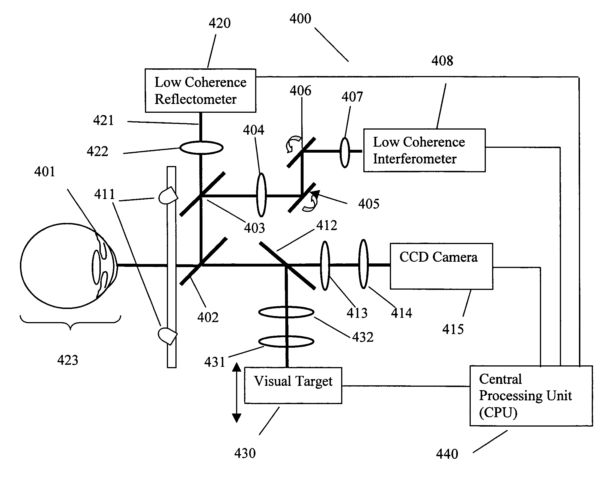 Optical apparatus and methods for performing eye examinations