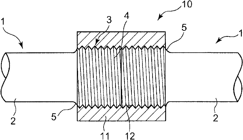 Steel bar and joint of steel bar