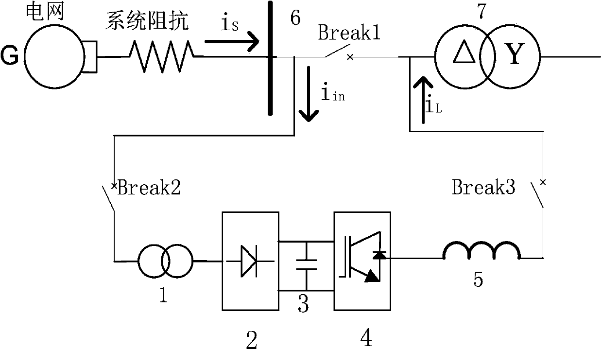 Ship transformer excitation surge current restraining device