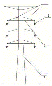 Umbrella skirt type cement-based composite insulated cross arm and manufacturing technology thereof