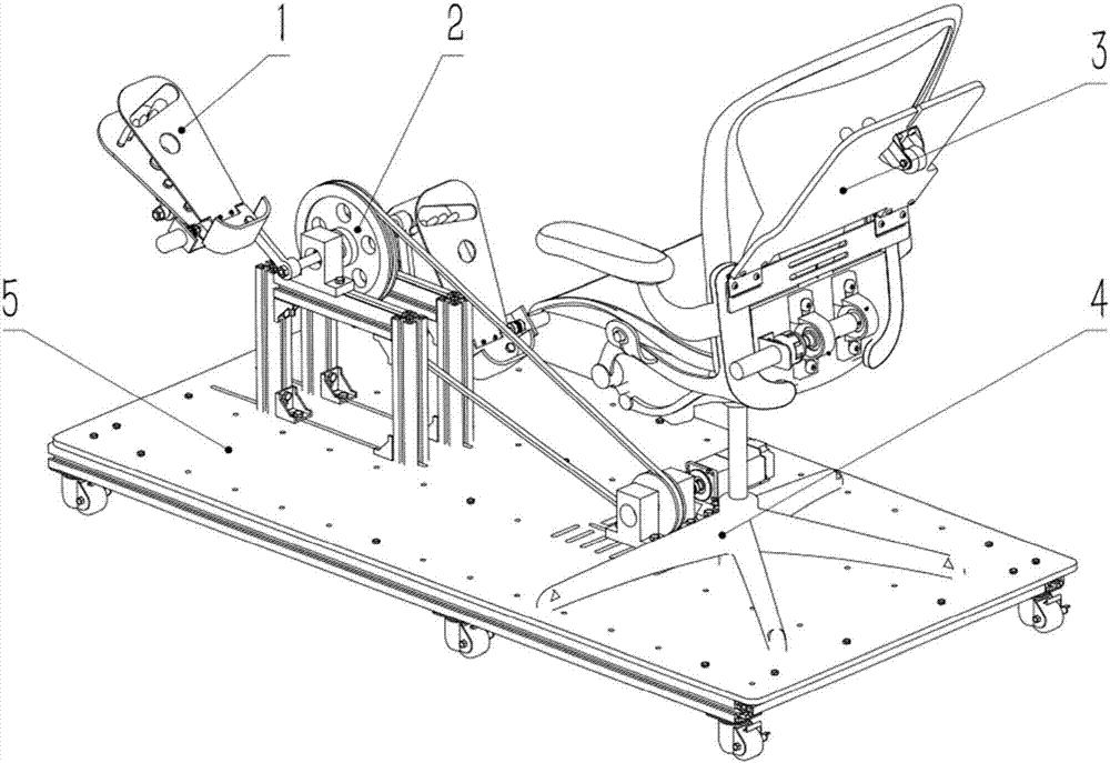 Foot-operated acupressure rehabilitation training machine