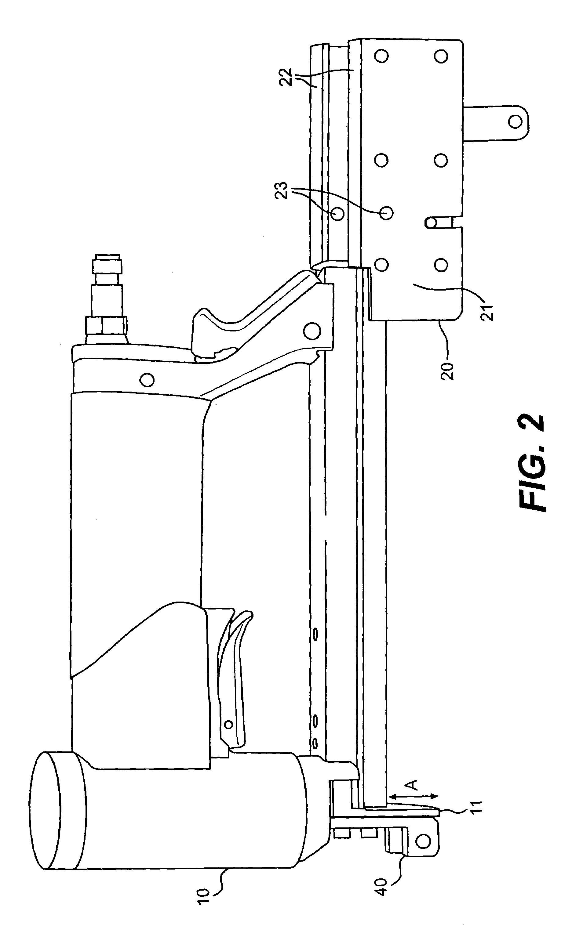 Staple gun apparatus for attaching tab