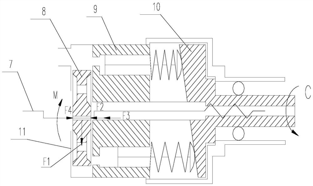 Split type multi-degree-of-freedom valve plate of variable fuel pump