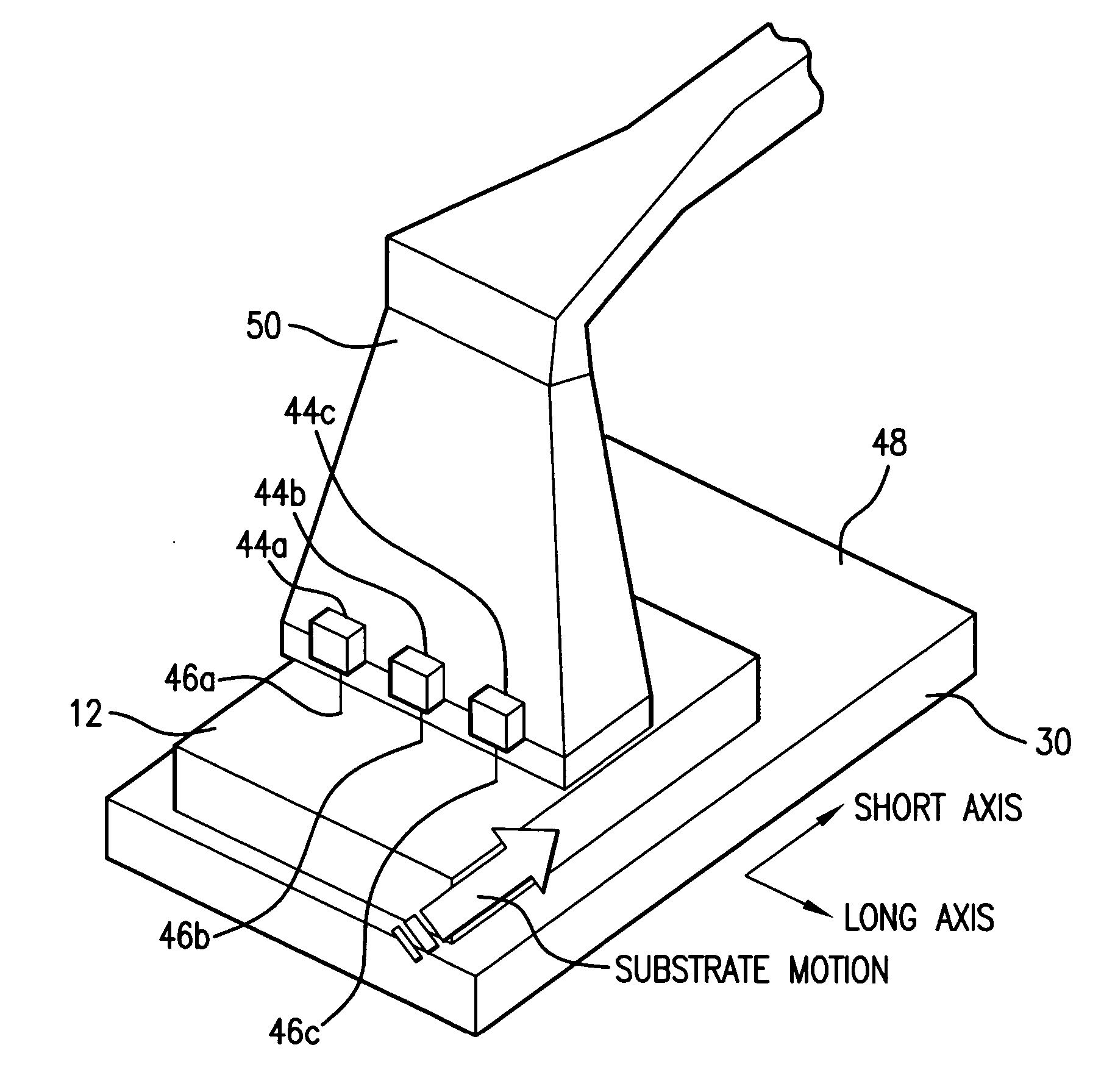 Systems and methods to shape laser light as a line beam for interaction with a substrate having surface variations