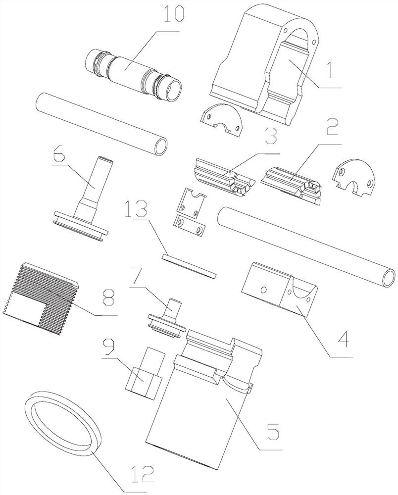 Permanent extrusion type pipe joint crimping tool