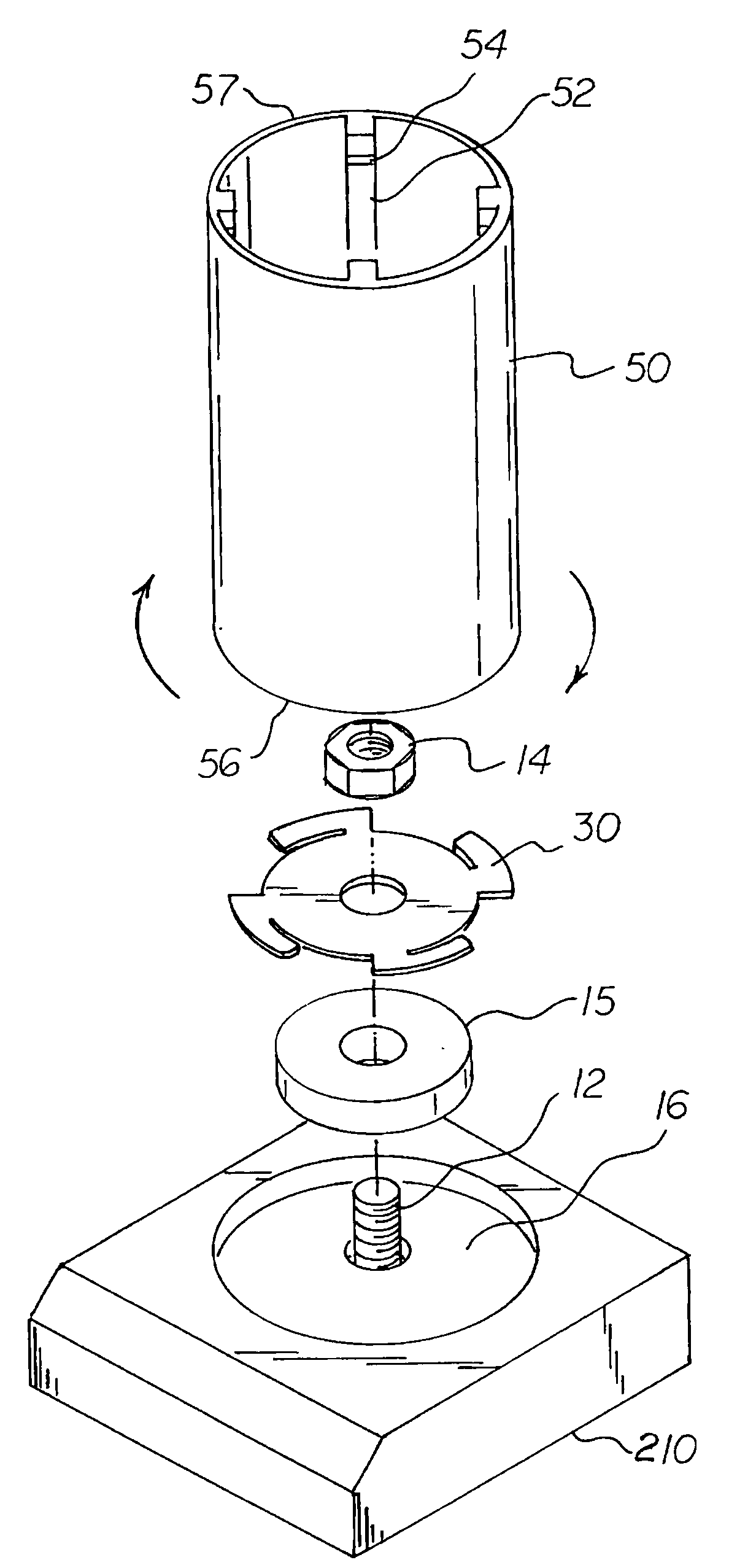 Trophy Assembly With Twist Connector