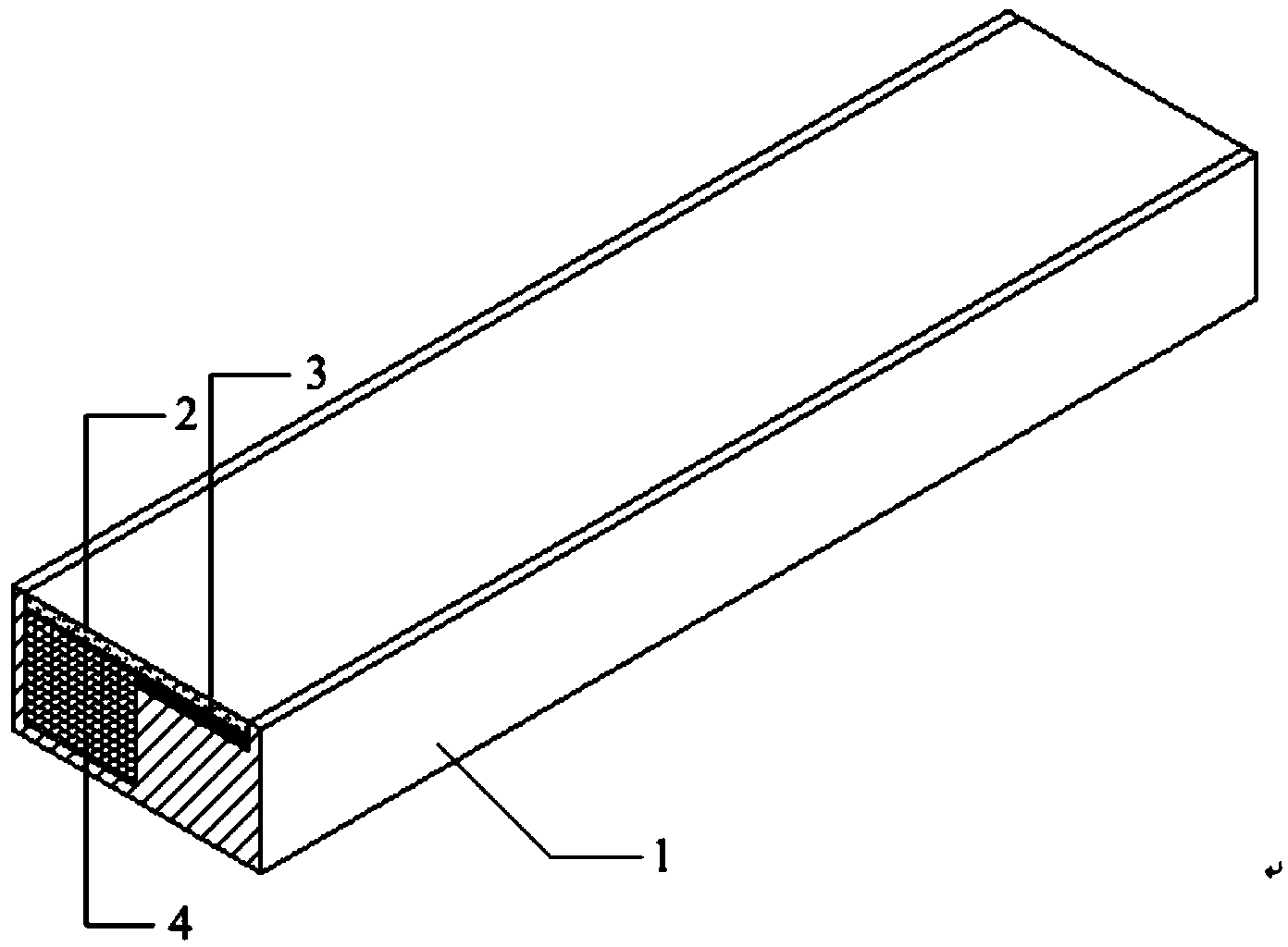 Section material strip having light-resistant function and optical touch frame