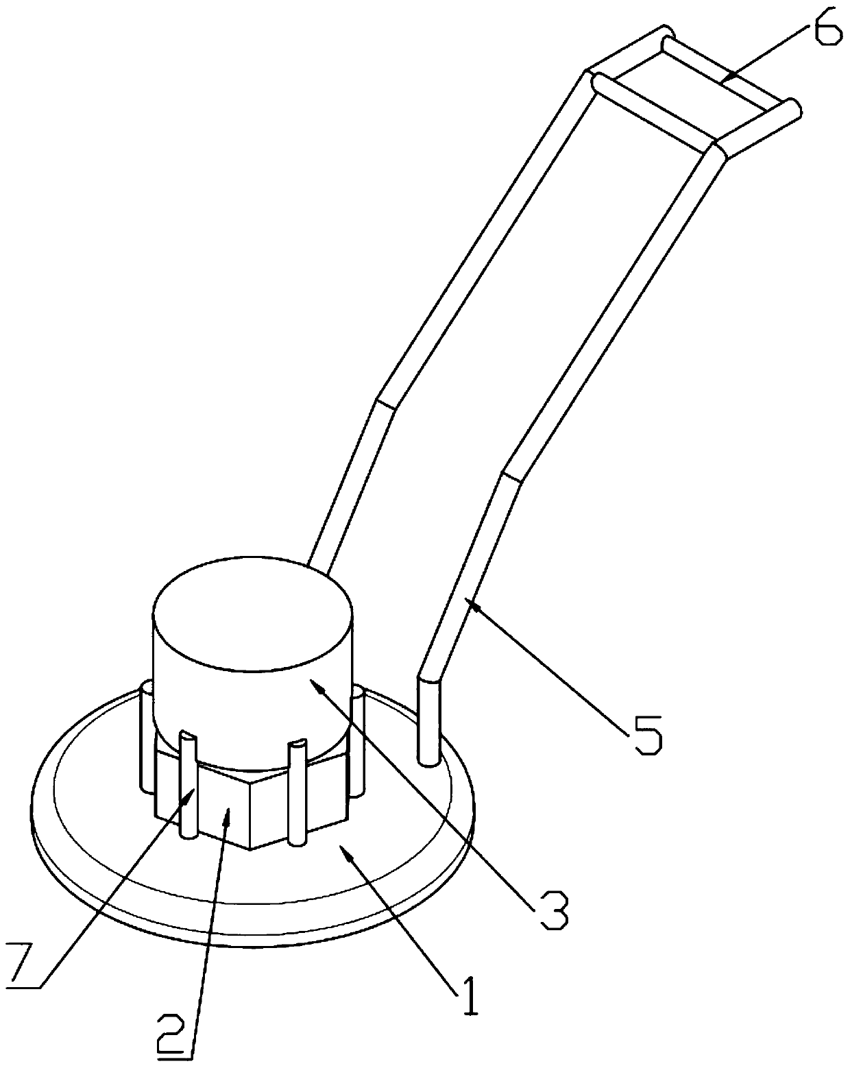 Grape planting and weeding device