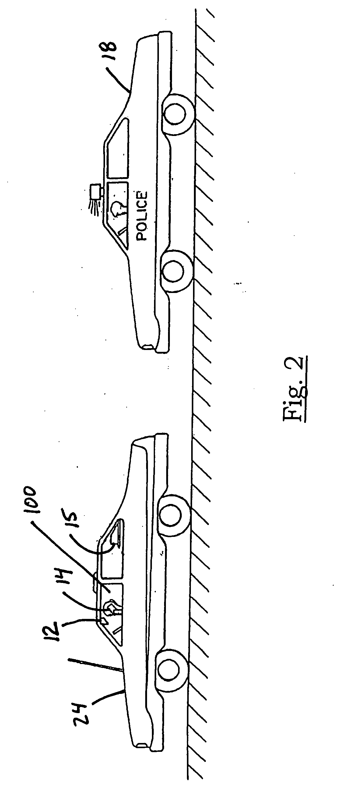 Emergency warning system for approach of right of way vehicle