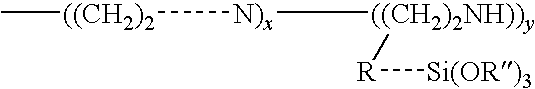 Silane substituted polyethylene oxide reagents and method of using for preventing or reducing aluminosilicate scale in industrial processes