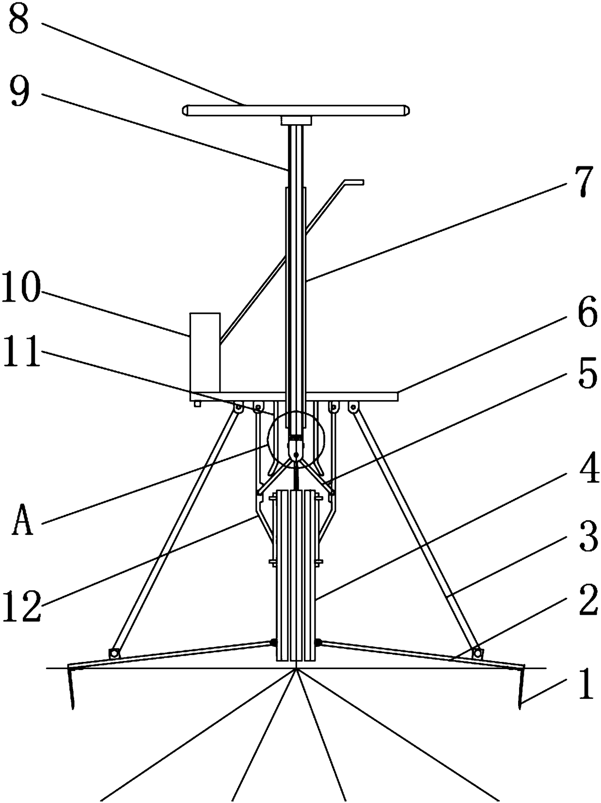 Farm tool for clamping cassava stalks