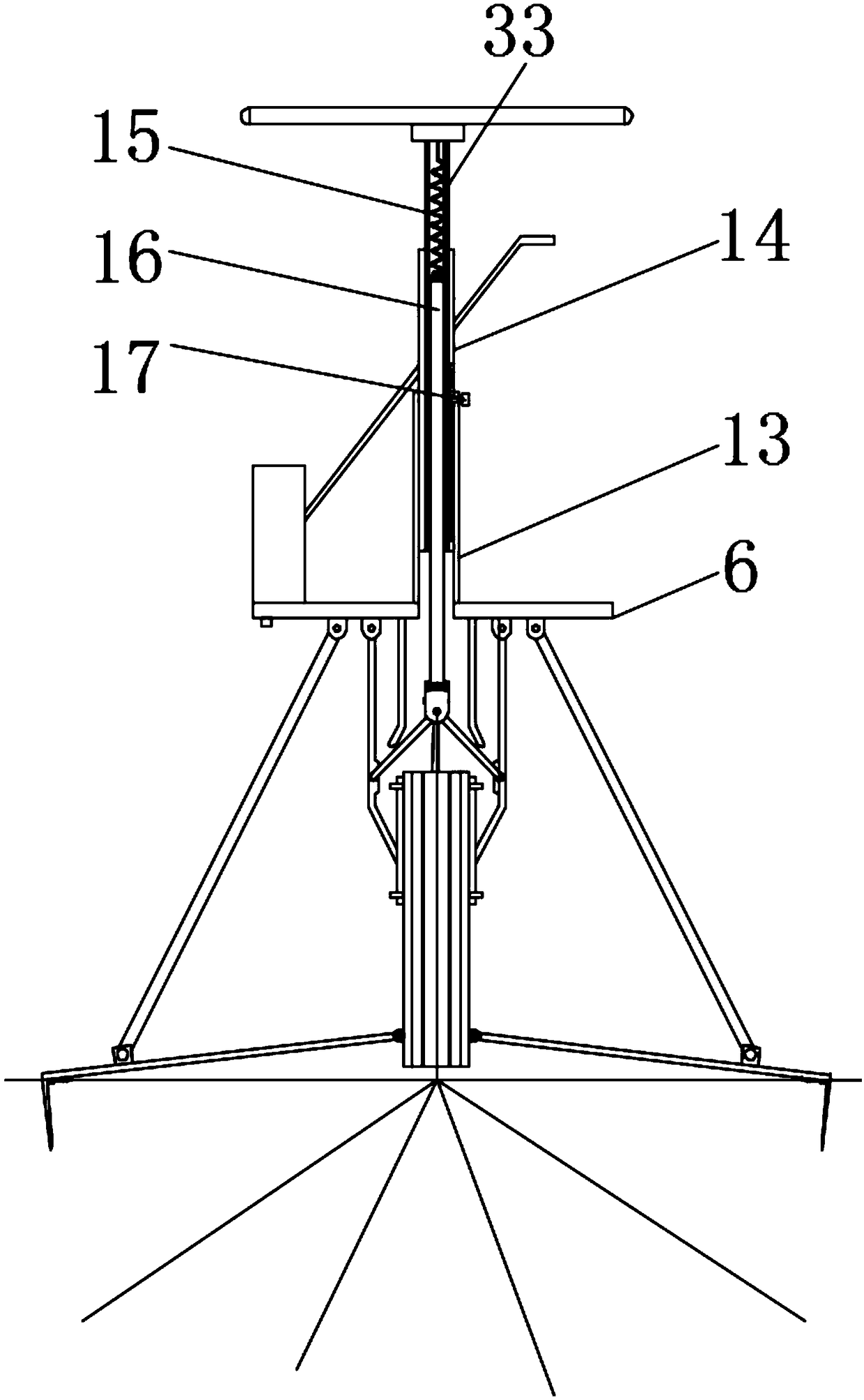 Farm tool for clamping cassava stalks