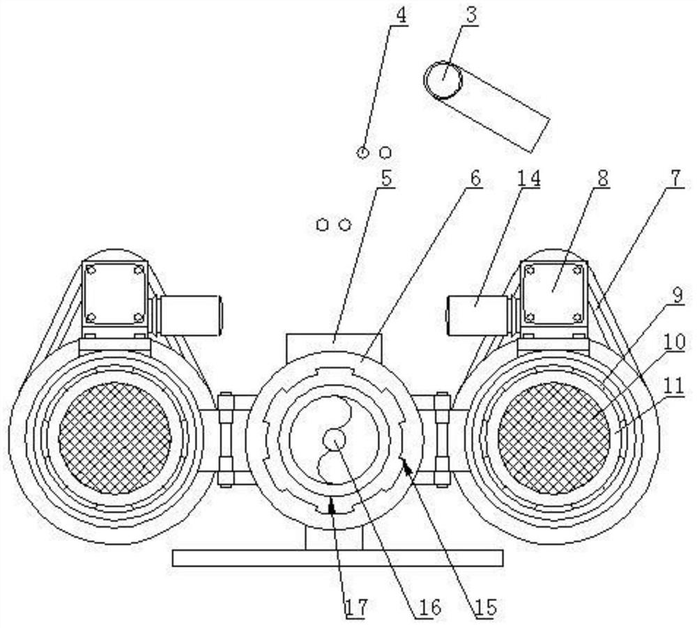 Filtering, extruding and cutting-off system for mixed compounds