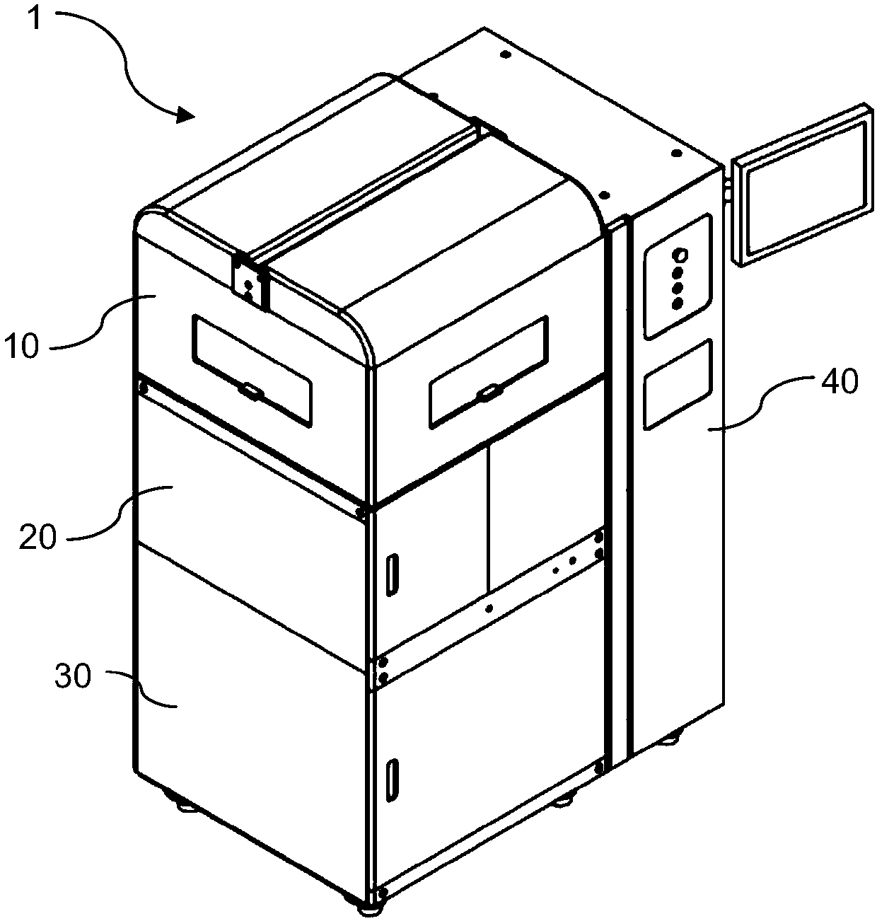 Fluid bearing cabinet and modular semiconductor processing equipment