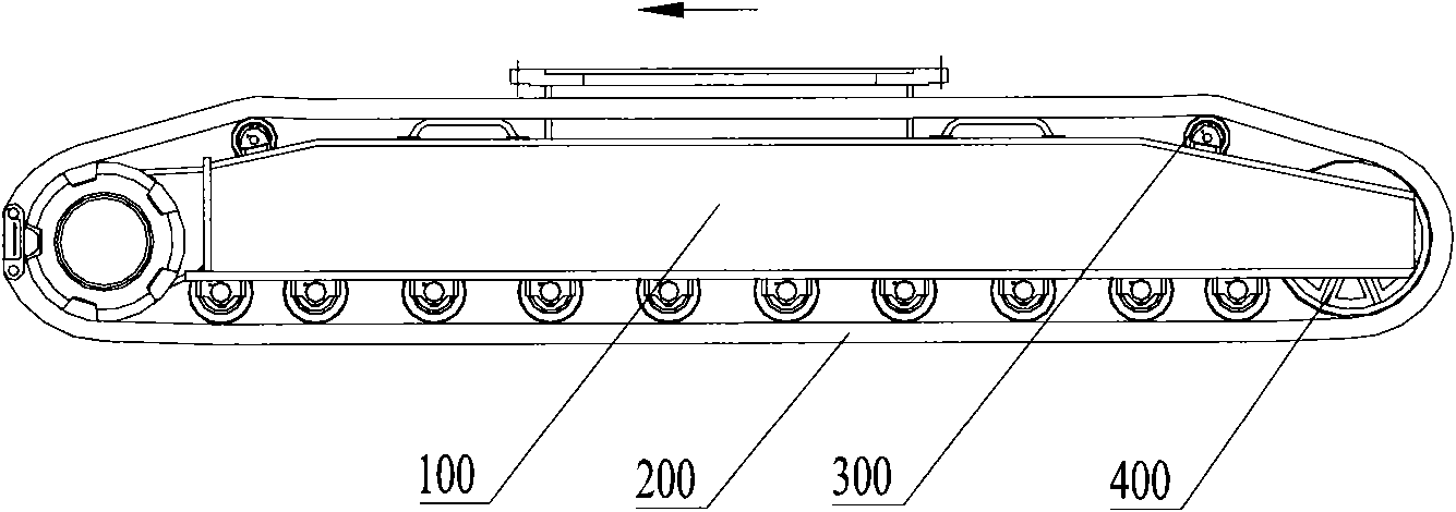 Track tensioning device, track type engineering machinery and method for adjusting track tensioning force