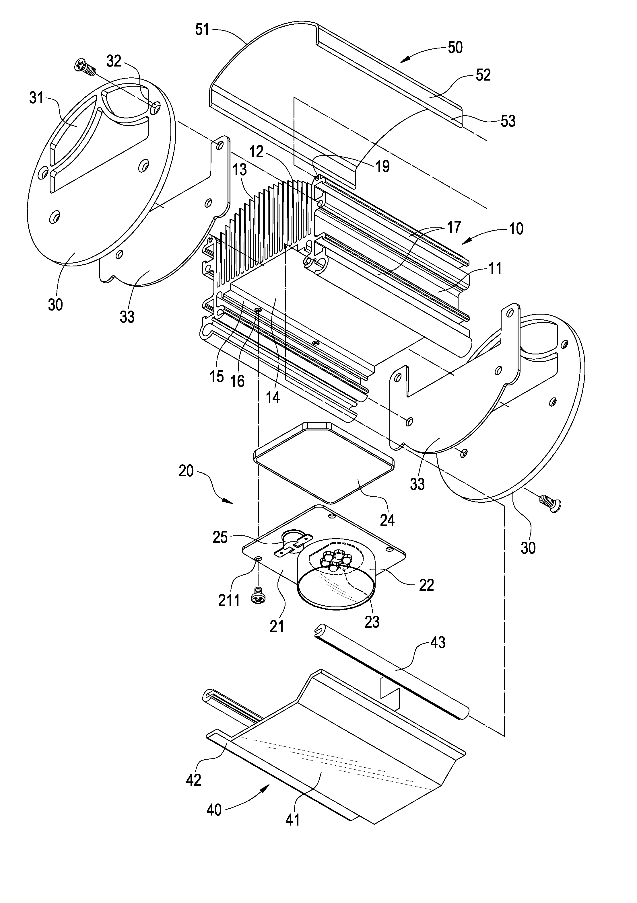 Lamp structure with adjustable projection angle